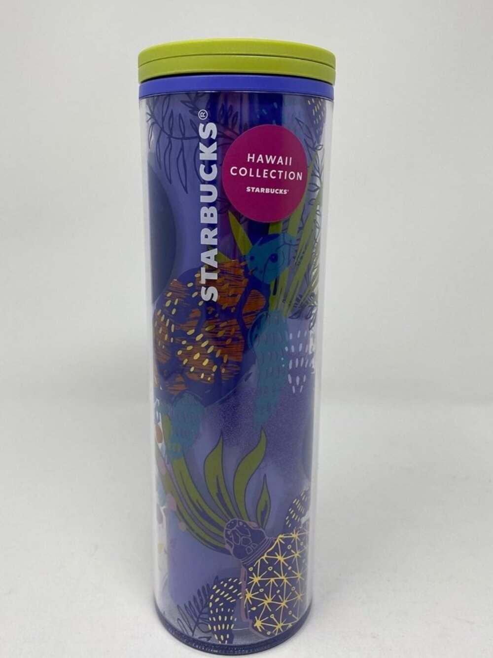 Hawaii Collection 16oz Blue Sea Turtle Moon Tumbler - Unique Travel Mug, Gift